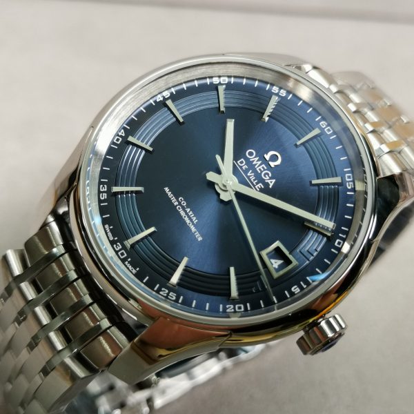 VS Factory Omega De Ville Hour Vision 41mm Blue Dial (431.33.41.21.03.001) 1:1 Super Clone – DD8500 Movement