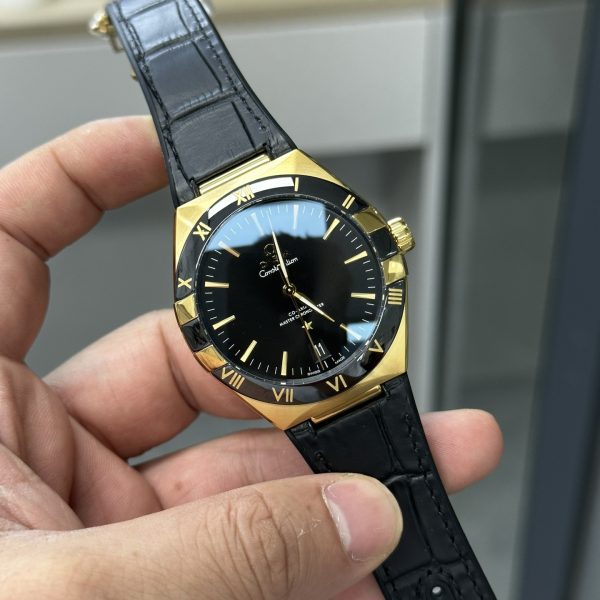 VS Factory Omega Constellation 41mm Yellow Gold Black Ceramic (131.63.41.21.01.001) 1:1 Super Clone – DD8900 Movement