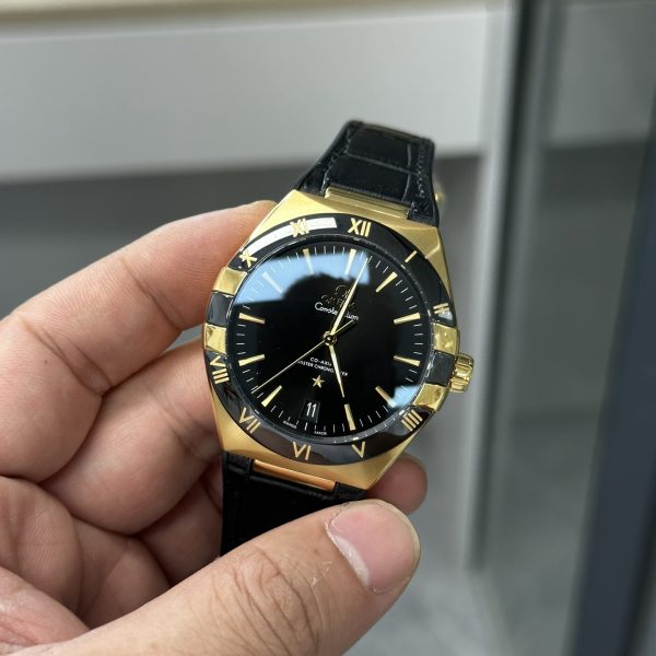 VS Factory Omega Constellation 41mm Yellow Gold Black Ceramic (131.63.41.21.01.001) 1:1 Super Clone – DD8900 Movement