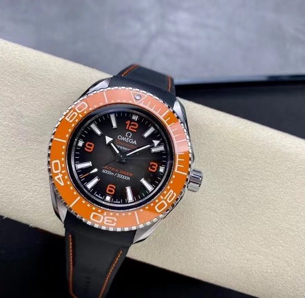 VS Factory Omega Seamaster Ultra Deep 45.5mm Orange Bezel Grey Dial (215.32.46.21.06.001) 1:1 Super Clone – DD8912 Movement