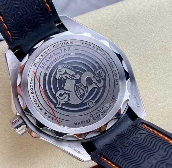 VS Factory Omega Seamaster Ultra Deep 45.5mm Orange Bezel Grey Dial (215.32.46.21.06.001) 1:1 Super Clone – DD8912 Movement