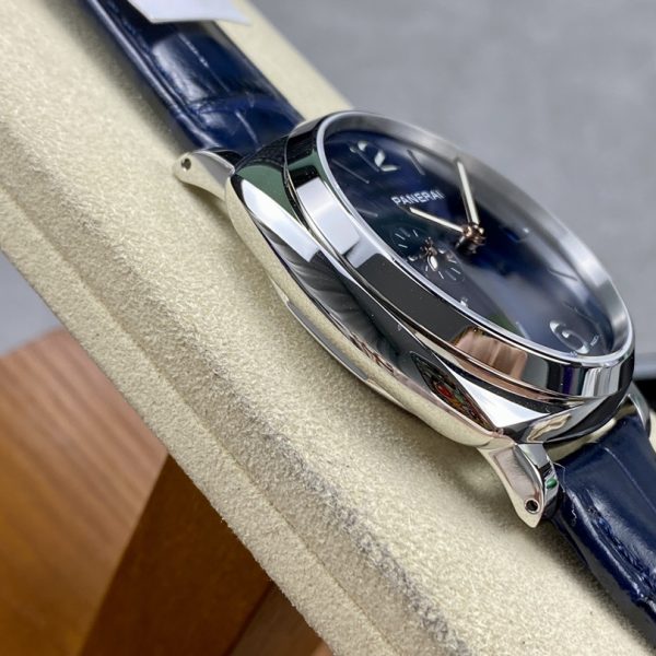 VS Factory Panerai Luminor Due 38mm Blue Dial Blue Leather Strap (PAM01273) 1:1 Super Clone – DDP.900 Movement