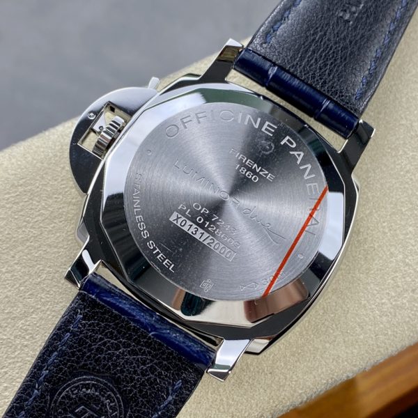 VS Factory Panerai Luminor Due 38mm Blue Dial Blue Leather Strap (PAM01273) 1:1 Super Clone – DDP.900 Movement