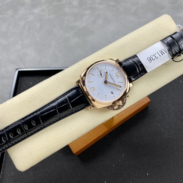 VS Factory Panerai Luminor Due 42mm White Dial Rose Gold Plated Smooth Bezel (PAM01336) 1:1 Super Clone – DDP.900 Movement