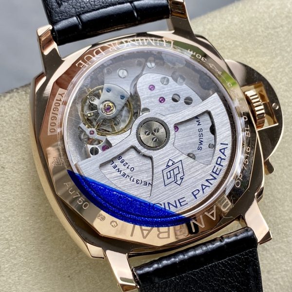 VS Factory Panerai Luminor Due 42mm White Dial Rose Gold Plated Smooth Bezel (PAM01336) 1:1 Super Clone – DDP.900 Movement