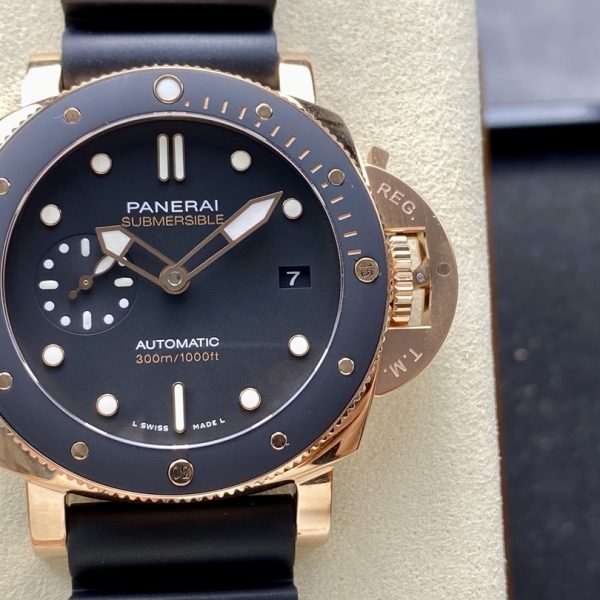 VS Factory Panerai Submersible 42mm Black Dial (PAM02164) 1:1 Super Clone – DDP.900 Movement