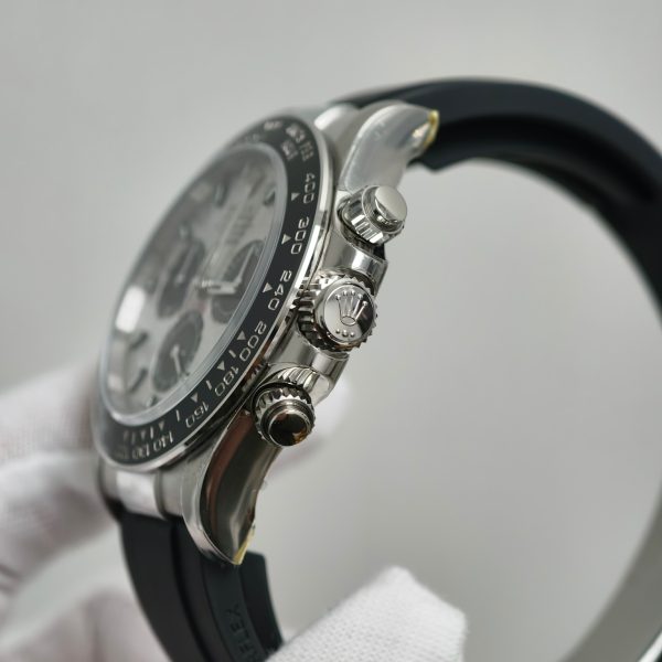 VS Factory Rolex Daytona 40mm White Gold Meteorite Dial Rubber Strap (126519LN) 1:1 Super Clone – DD4131 Movement