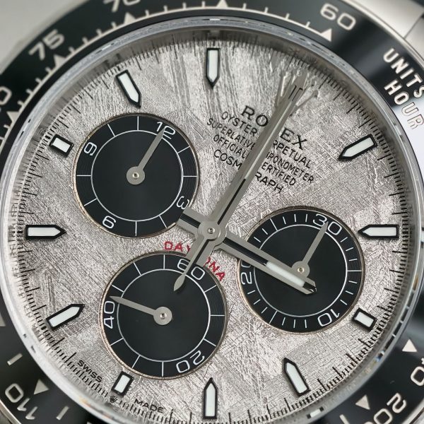 VS Factory Rolex Daytona 40mm White Gold Meteorite Dial Rubber Strap (126519LN) 1:1 Super Clone – DD4131 Movement