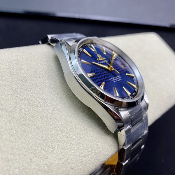 VS Factory Omega Seamaster Aqua Terra 150M 41.5mm Blue Wave Dial 18K Yellow Gold Hands Stainless Steel Bracelet (231.10.42.21.03.006) 1:1 Super Clone – DD8500 Movement