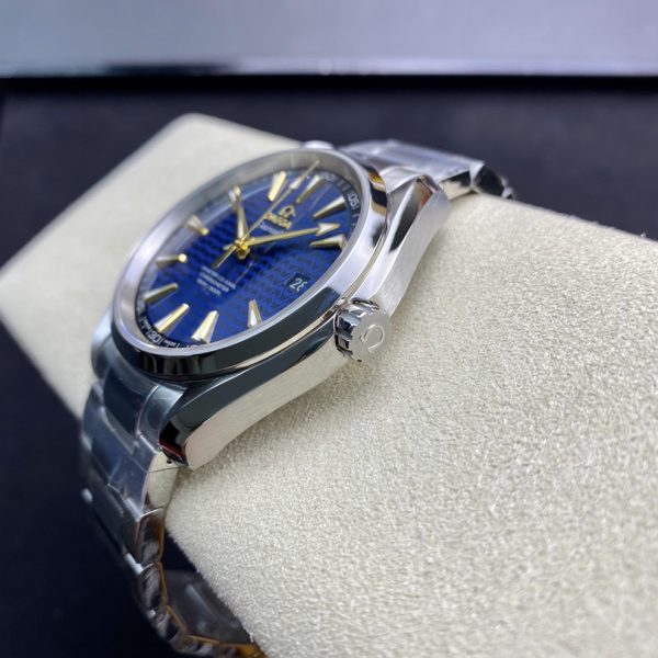 VS Factory Omega Seamaster Aqua Terra 150M 41.5mm Blue Wave Dial 18K Yellow Gold Hands Stainless Steel Bracelet (231.10.42.21.03.006) 1:1 Super Clone – DD8500 Movement