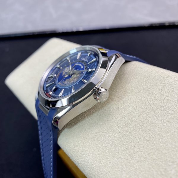 VS Factory Omega Seamaster Aqua Terra Worldtimer 43mm Blue Dial (220.12.43.22.03.001) 1:1 Super Clone – DD8938 Movement