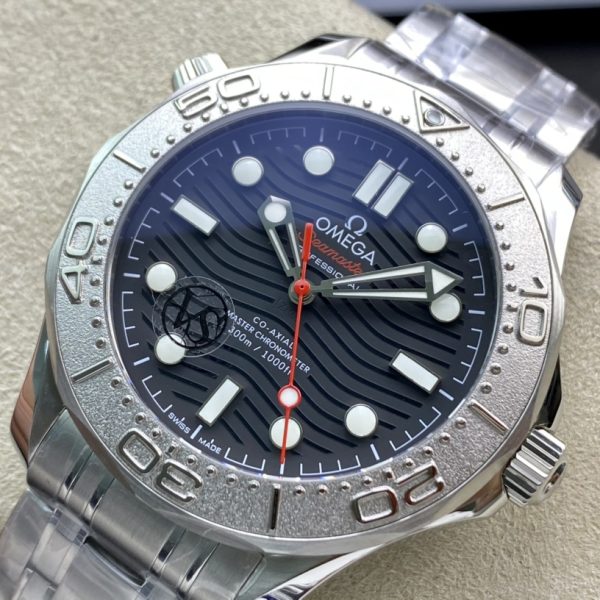 VS Factory Omega Seamaster Diver 300M “Nekton Edition” 42mm Black Wave Dial Titanium Bezel Stainless Steel Bracelet (210.30.42.20.01.002) 1:1 Super Clone – DD8806 Movement