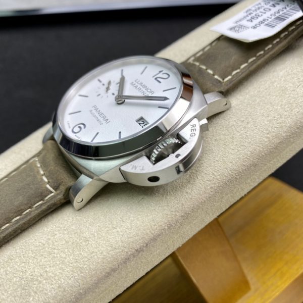 VS Factory Panerai Luminor Marina 42mm White Dial Luminous Arabic Numerals Green Leather Strap Smooth Bezel(PAM01394) 1:1 Super Clone – DDP.9010 Movement