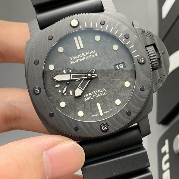 VS Factory Panerai Submersible Marina Militare Carbotech 47mm PAM00979 1:1 Super Clone – DDP.9010 Movement