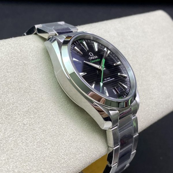 VS Factory Omega Seamaster Aqua Terra 150M 41mm Black Horizontal Teak Dial Green Seconds Hand Stainless Steel Bracelet (231.10.42.21.01.004) 1:1 Super Clone – DD8900 Movement