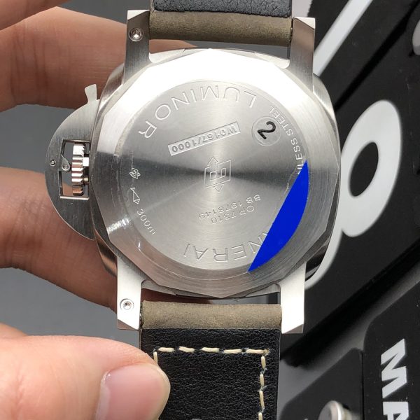 VS Factory Panerai Luminor Marina 44mm White Dial Distressed Luminous Arabic Numerals Brown Leather Strap(PAM01314)1:1 Super Clone – DDP.9010 Movement