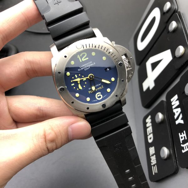 VS Factory Panerai Submersible GMT “Pole2Pole” 47mm PAM00719 1:1 Super Clone – DDP.9001 Movement