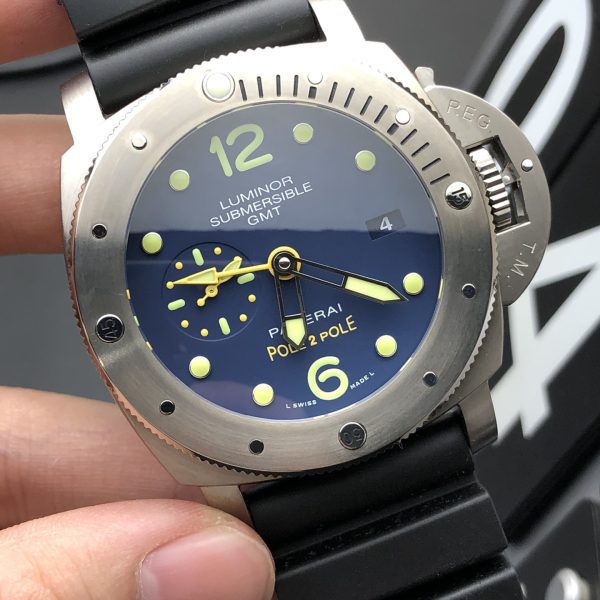 VS Factory Panerai Submersible GMT “Pole2Pole” 47mm PAM00719 1:1 Super Clone – DDP.9001 Movement