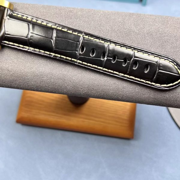 VS Factory Panerai Luminor Marina 44mm Grey Dial Luminous Arabic Numerals Yellow Gold Plated Smooth Bezel (PAM01115) 1:1 Super Clone – DDP.9010 Movement