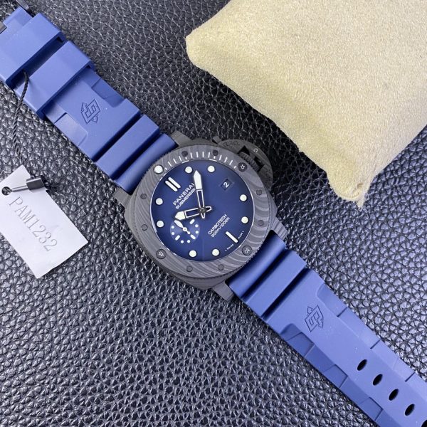 VS Factory Panerai Submersible Carbotech 44mm Blue Dial (PAM01232) 1:1 Super Clone – DDP.9000 Movement
