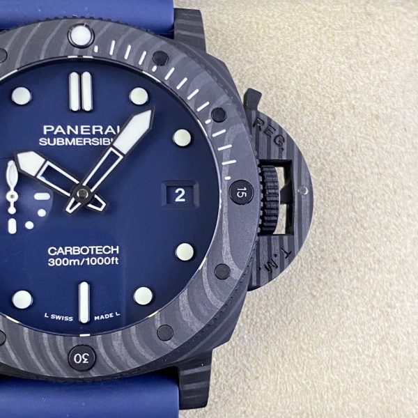 VS Factory Panerai Submersible Carbotech 44mm Blue Dial (PAM01232) 1:1 Super Clone – DDP.9000 Movement