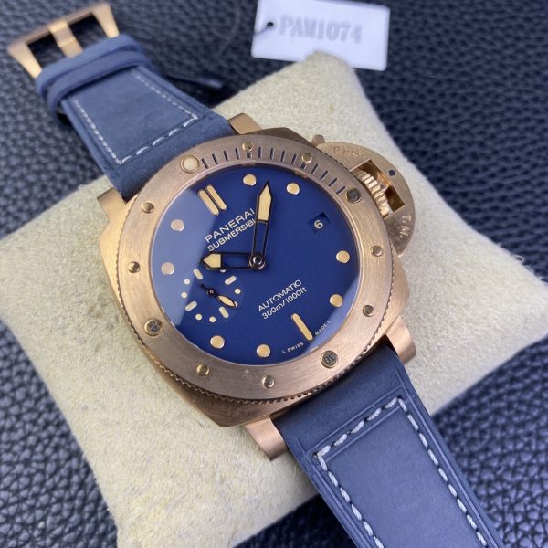VS Factory Panerai Submersible Bronzo “Blu Abisso” 42mm PAM01074 1:1 Super Clone – DDP.900 Movement