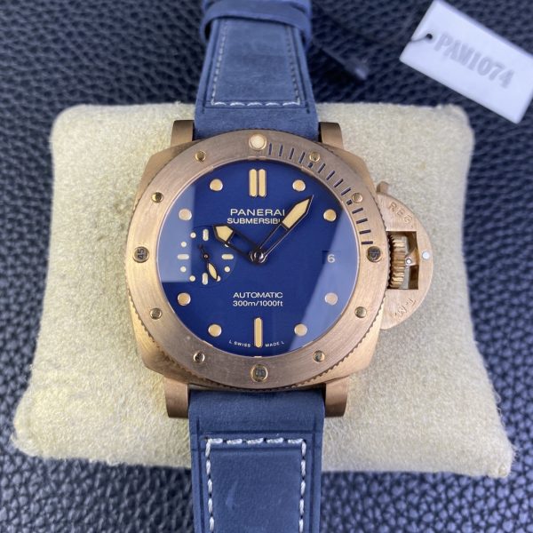 VS Factory Panerai Submersible Bronzo “Blu Abisso” 42mm PAM01074 1:1 Super Clone – DDP.900 Movement