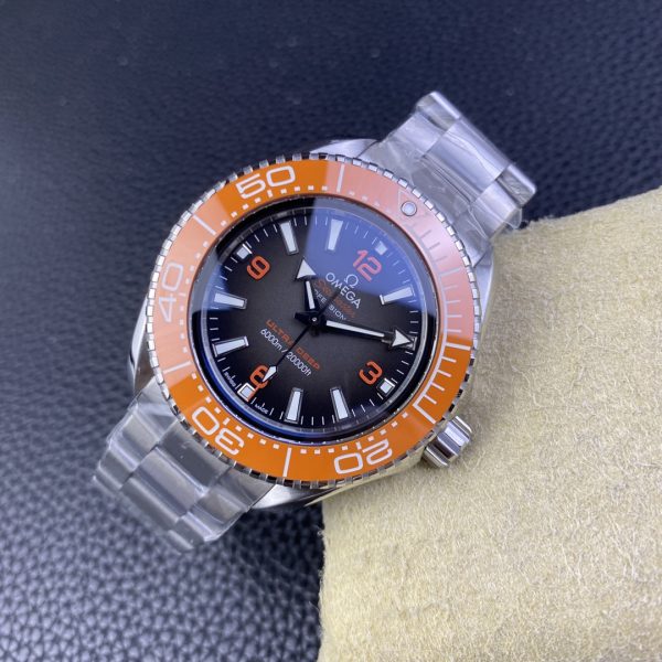 VS Factory Omega Seamaster Ultra Deep 45.5mm Orange Bezel Grey Dial (215.30.46.21.06.001) 1:1 Super Clone – DD8912 Movement