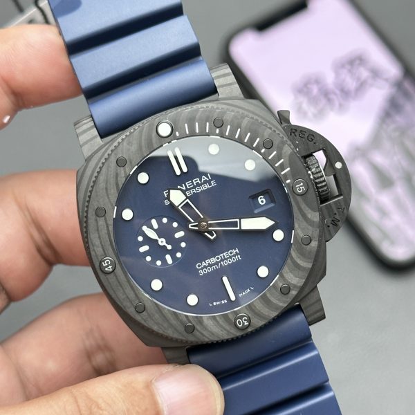 VS Factory Panerai Submersible QuarantaQuattro Carbotech “Blu Abisso” 44mm PAM01232 1:1 Super Clone – DDP.900 Movement