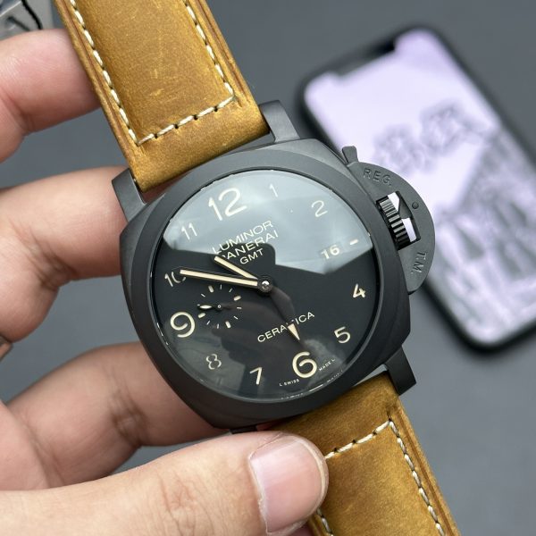 VS Factory Panerai Luminor 1950 GMT Ceramica 44mm PAM00441 1:1 Super Clone – DDP.9001 Movement
