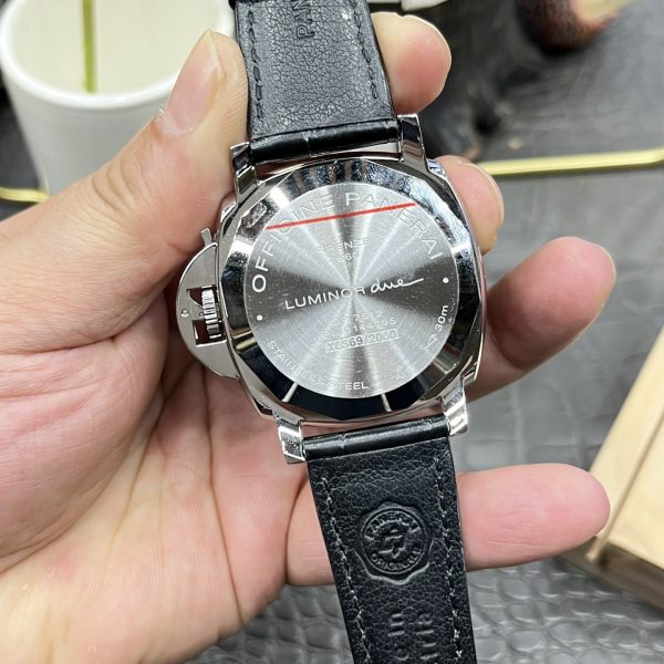 VS Factory Panerai Luminor Due 42mm Grey Dial Black Leather Strap Smooth Bezel(PAM01250)1:1 Super Clone – DDP.900 Movement