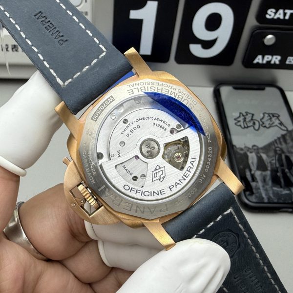VS Factory Panerai Submersible 42mm Blue Dial Luminous Hour Markers and Dots Bronze Bezel(PAM01074) 1:1 Super Clone – DDP.900 Movement