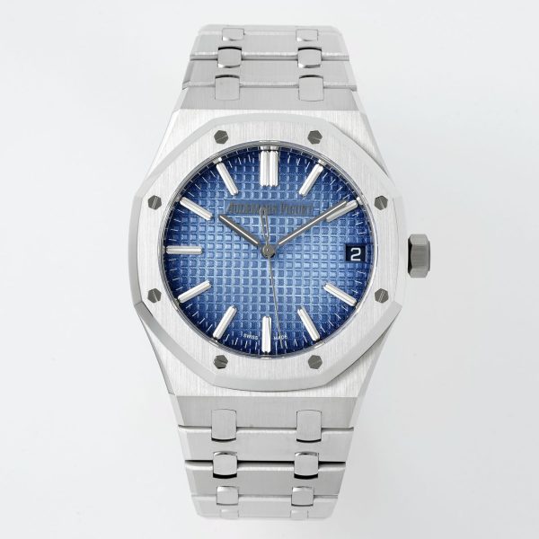 VS Factory Audemars Piguet Royal Oak 41mm White Gold Gradient Smoked Blue Dial (15510BC) 1:1 Super Clone – DD4302 Movement