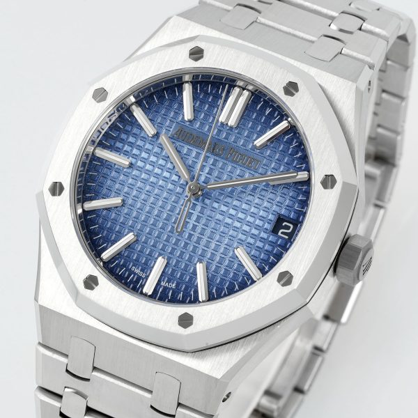 VS Factory Audemars Piguet Royal Oak 41mm White Gold Gradient Smoked Blue Dial (15510BC) 1:1 Super Clone – DD4302 Movement