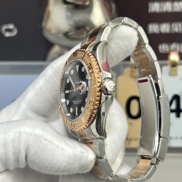 VS Factory Rolex Yacht-Master 44mm Black Dial Rosegold Bezel Two-Tone Rose Gold Oyster Bracelet(126621) 1:1 Super Clone – DD3235 Movement