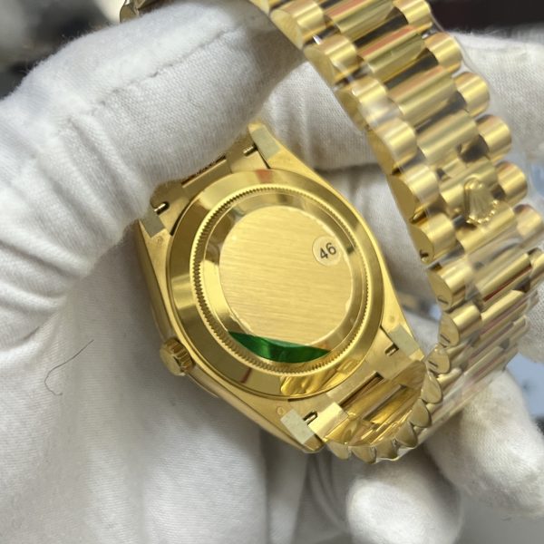 VS Factory Rolex Day-Date 40 Yellow Gold Green Roman Dial (228238) V2 1:1 Super Clone – DD3255 Movement