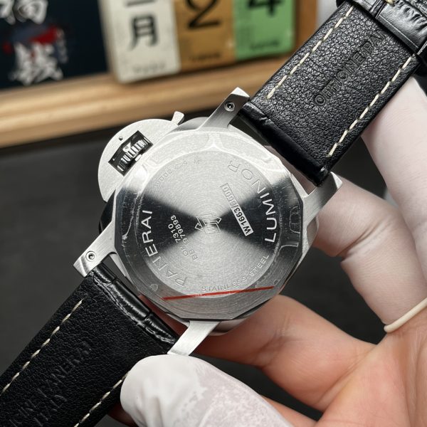 VS Factory Panerai Luminor Marina 44mm Black Dial Luminous Arabic Numerals Black Leather Strap (PAM01312)1:1 Super Clone – DDP.9010 Movement
