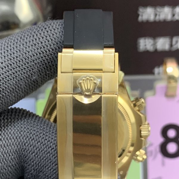 VS Factory Rolex Cosmograph Daytona 40mm “Pikachu” Champagne Dial Yellow Gold Rubber Strap (126518LN) 1:1 Super Clone – DD4131 Movement