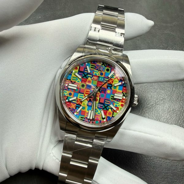 VS Factory Rolex Oyster Perpetual 41mm Multicolor Dial Smooth Bezel Oyster Bracelet(134300) 1:1 Super Clone – DD3230 Movement