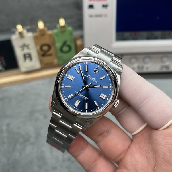 VS Factory Rolex Oyster Perpetual 41mm Bright Blue Dial (124300) 1:1 Super Clone – DD3230 Movement