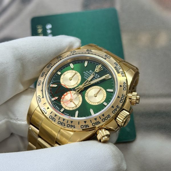 VS Factory Rolex Cosmograph Daytona 40mm Green Dial Yellow Gold(126508) 1:1 Super Clone – DD4131 Movement