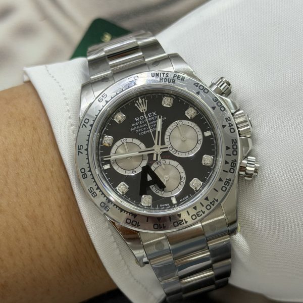 VS Factory Rolex Cosmograph Daytona 40mm Black Diamond Dial (126509) 1:1 Super Clone – DD4131 Movement