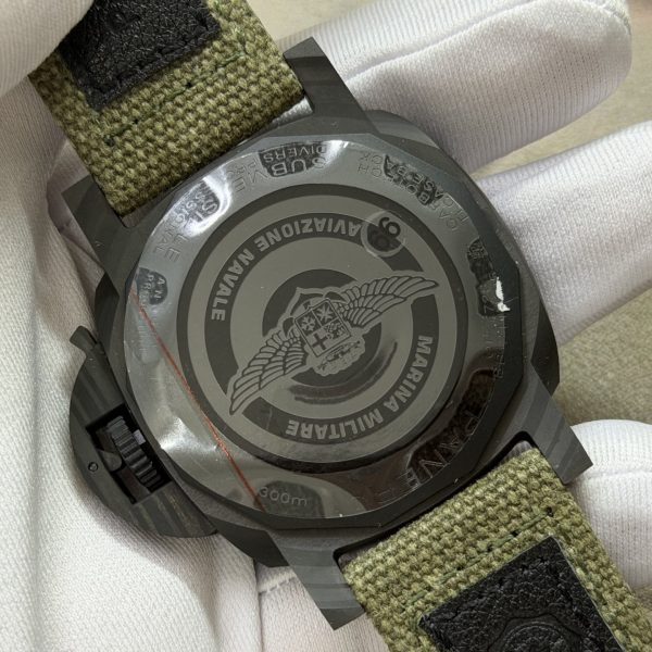 VS Factory Panerai Submersible Marina Militare Carbotech 44mm Green Gradient Dial (PAM01698) 1:1 Super Clone – DDP.900 Movement