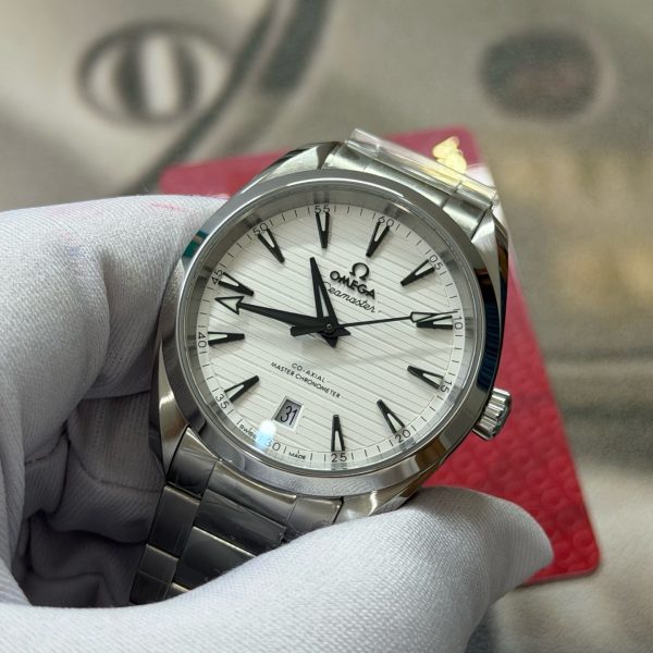VS Factory OMEGA Seamaster Aqua Terra 150M 38mm White Teak Dial (220.10.38.20.02.001) 1:1 Super Clone – DD8800 Movement