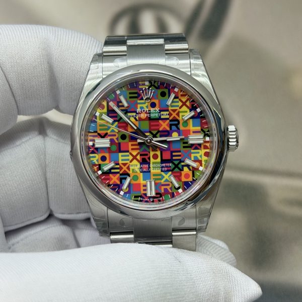 VS Factory Rolex Oyster Perpetual 36 Multicolour Dial Smooth Bezel Oyster Bracelet(126000) 1:1 Super Clone – DD3230 Movement