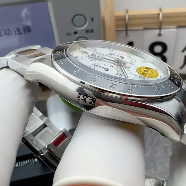 VS Factory Rolex Cosmograph Daytona 40mm “Panda” White Dial Exhibition Caseback (126502LN) 1:1 Super Clone – DD4131 Movement