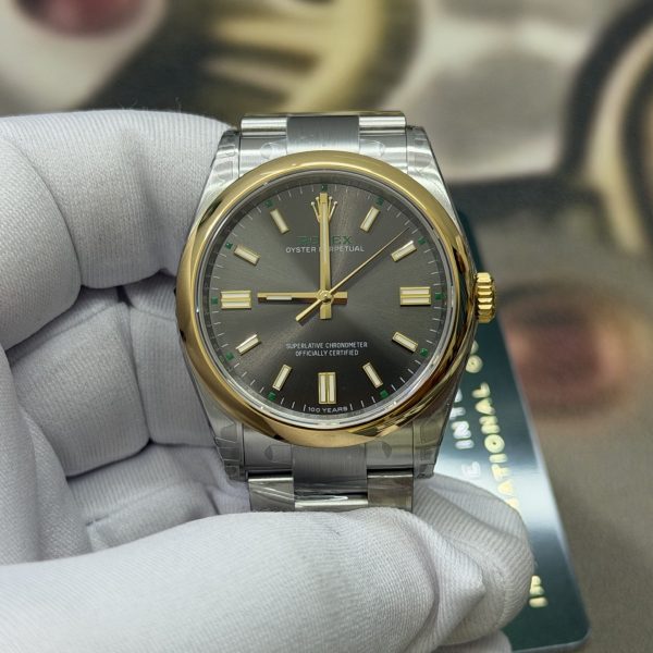 VS Factory Rolex Oyster Perpetual 36 Gradient Green Dial “100 Years” Edition (136003) 1:1 Super Clone – DD3230 Movement