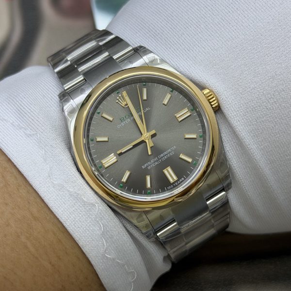 VS Factory Rolex Oyster Perpetual 36 Gradient Green Dial “100 Years” Edition (136003) 1:1 Super Clone – DD3230 Movement
