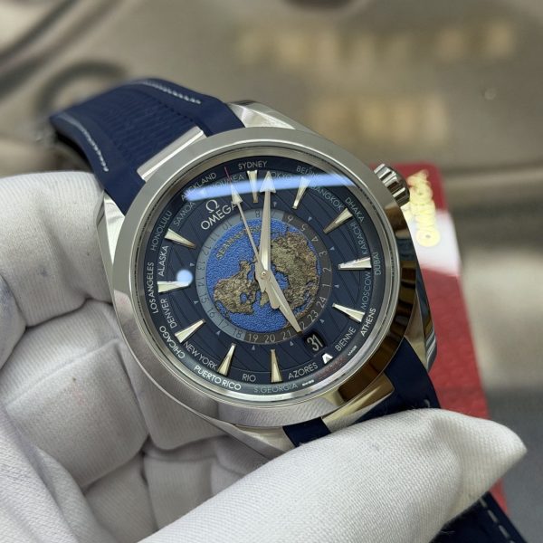 VS Factory OMEGA Seamaster Aqua Terra 150M Worldtimer 43mm Blue Dial (220.12.43.22.03.001) 1:1 Super Clone – DD8938 Movement