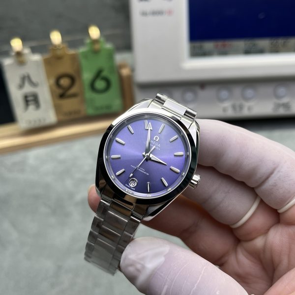 VS Factory OMEGA Seamaster Aqua Terra 150M 34mm Purple Dial (220.10.34.20.10.002) 1:1 Super Clone – DD8800 Movement